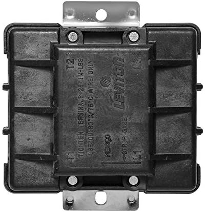Leviton 60 Amp, 600 Volt, 2-Pole, Single-Phase Single Throw AC Manual Motor Controller, MS602-FW, Black