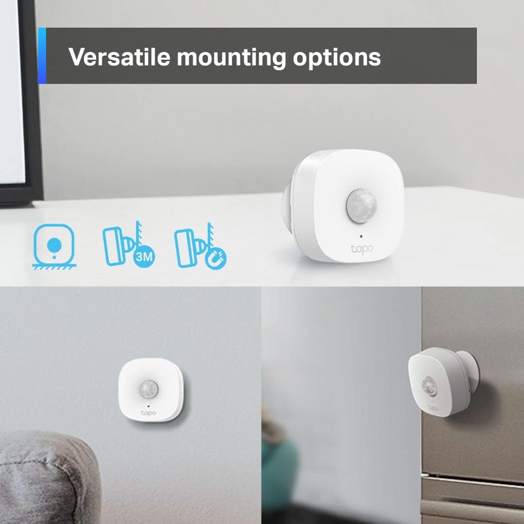 TP-Link Motion Sensor Starter Kit: Motion Sensor T100 + Hub H100 (Long Battery Life, Wide Range Detection, Adjustable Sensitivity, Real-Time Notification, Smart Action)