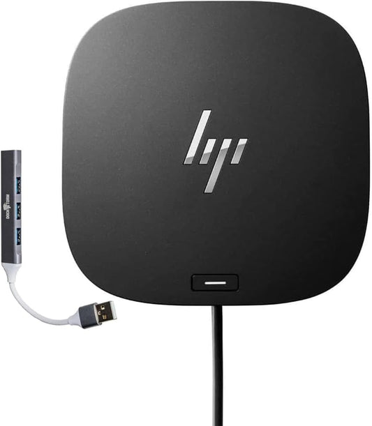 HP USB-C Essential Dock G5 – Multiport Docking Station with USB-C, HDMI | DisplayPort, Ethernet, RJ-45, Includes Dockztorm Dock, Black - 1Pack