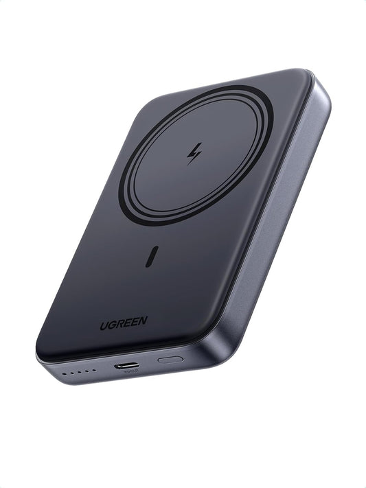 UGREEN 10000mAh Magnetic Power Bank PD 20W USB-C for iPhone 16 Pro Max | MagSafe-compatible, USB-C 20W PD fast charging. Slim magnetic attachment for iPhones