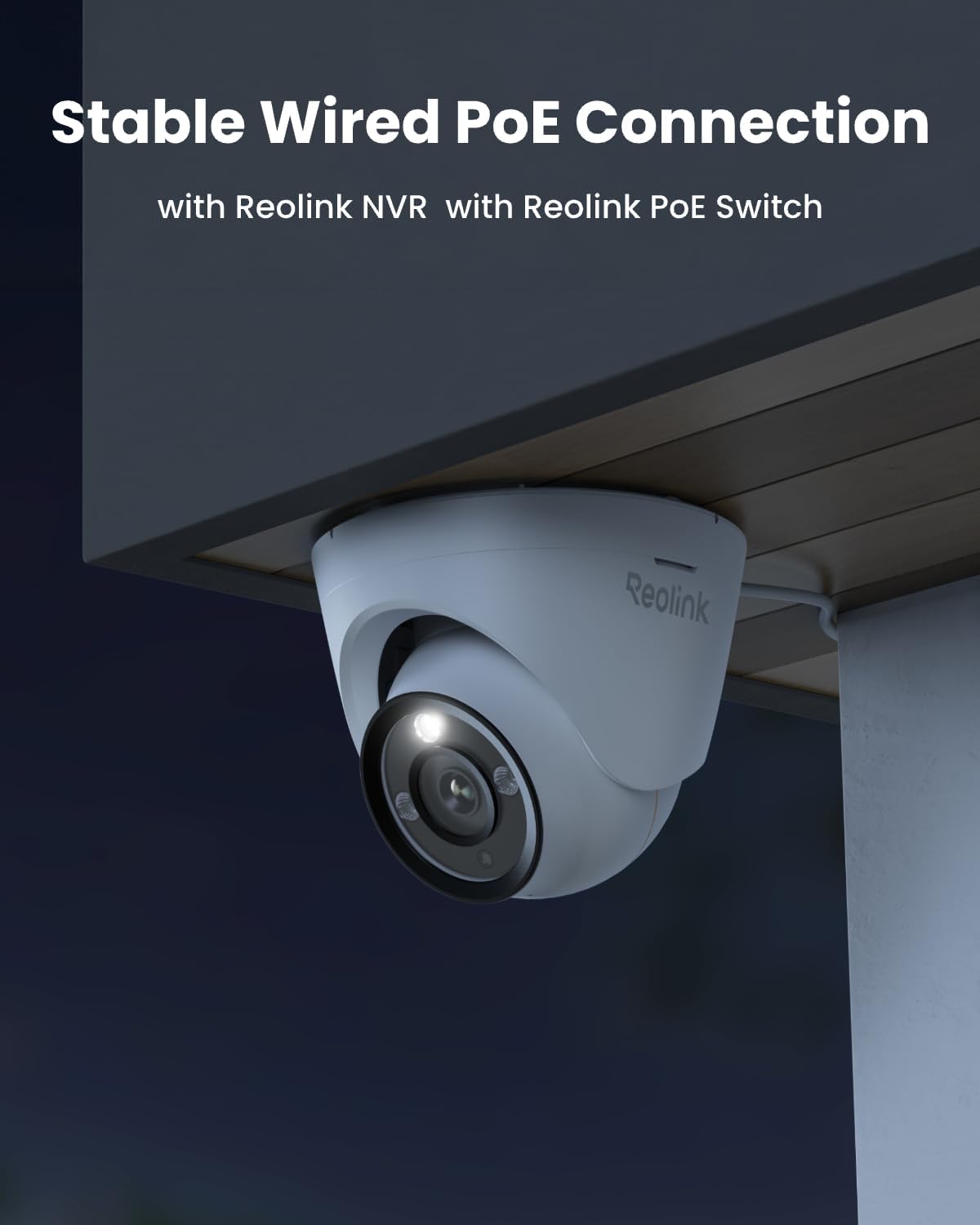 REOLINK RLC-1224A 12MP Dome Outdoor PoE Camera for Home Security | Human/Vehicle/Pet Detection, 700lm Color Night Vision, 2 Way Talk, Up to 512GB microSD Card, 24/7 Recording, No Monthly Fee