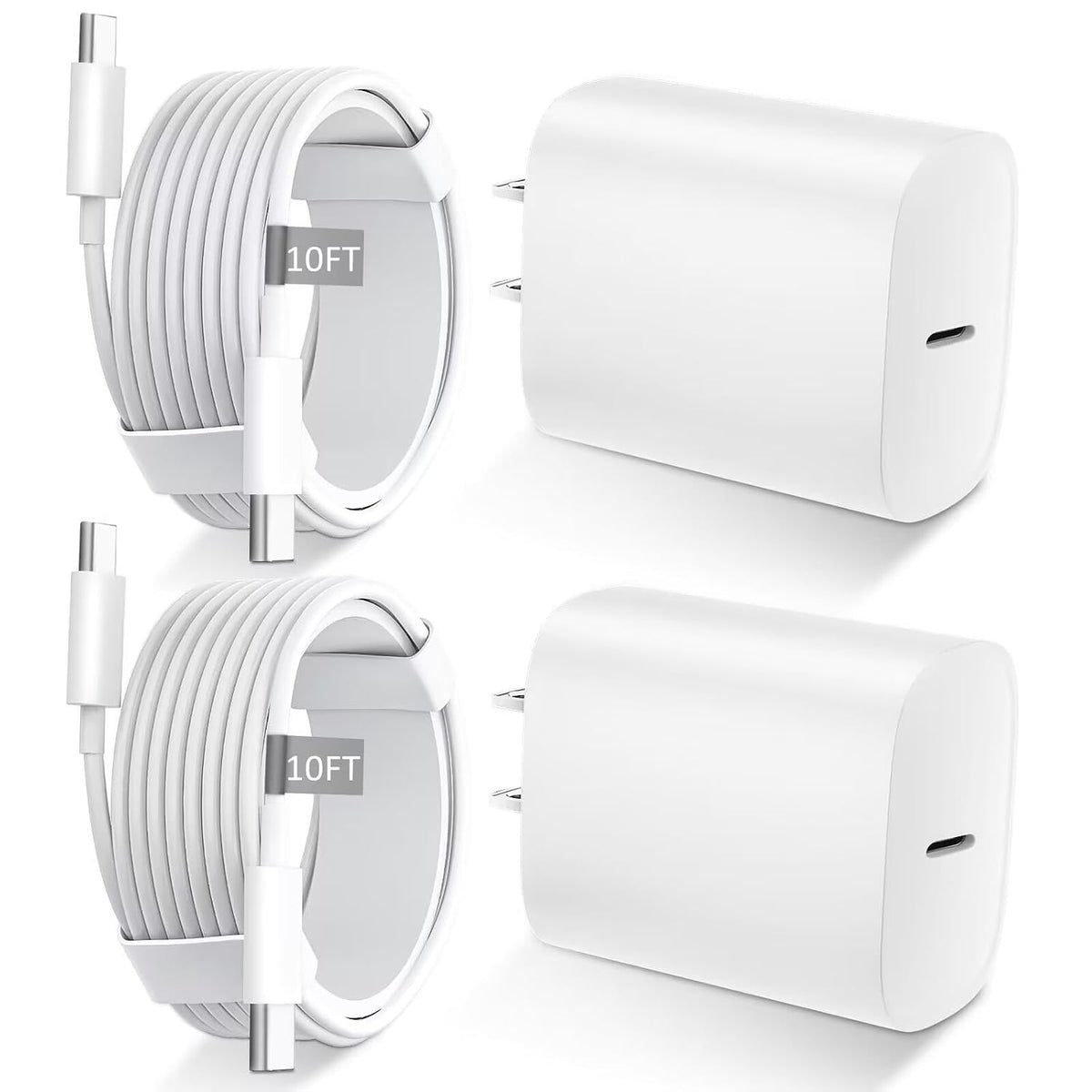 iPhone 17 16 15 Charger Fast Charging Type C Chargers USBC Fast Charger Block& iPhone 17 Charger Cord 10FT Long USB C Charging Cable for Phone 17/17 Pro/17Pro Max/Air/Phone 16 15 Pro Max,Cosmic Orange