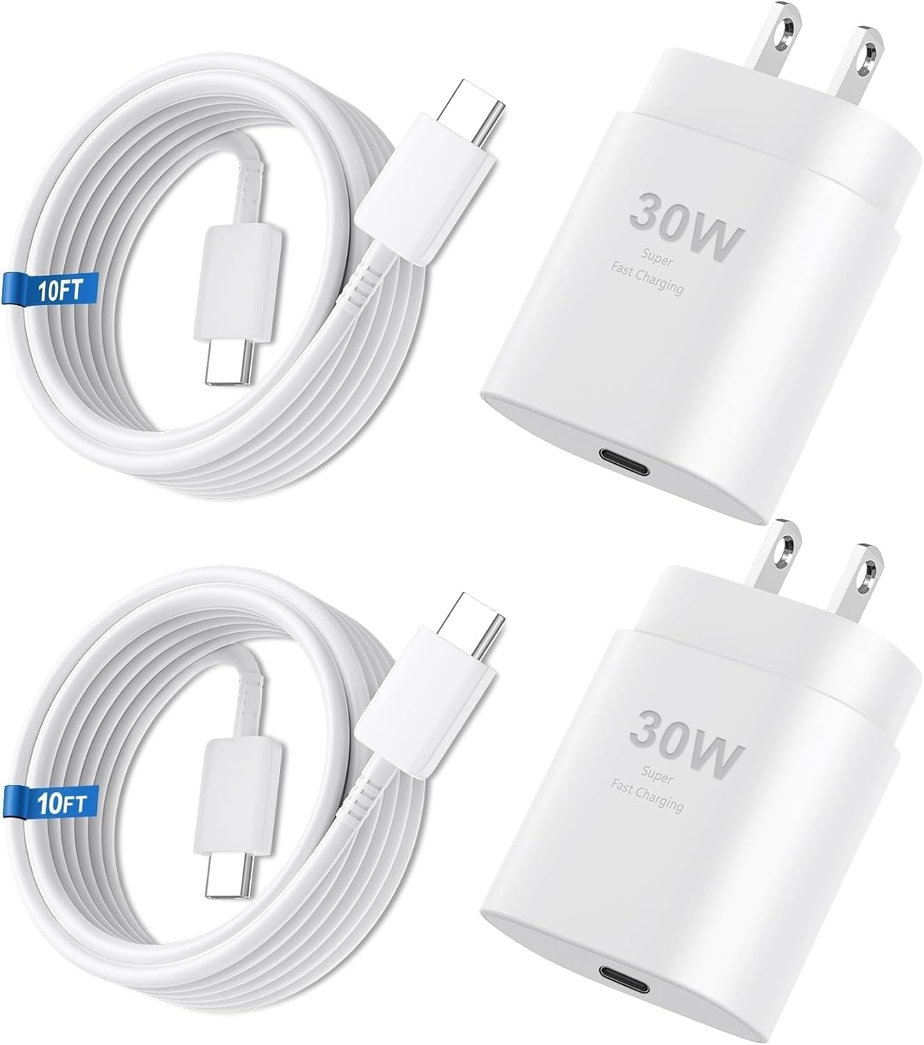iPhone 16 15 17 Pro Max Charger 30W Type C Chargers USB C Fast Charger Block iPhone 16 Chargers Fast Charging with 10FT C Charging Cable for iPhone 17/17 Pro Max/16/16 Pro Max/15/15 Pro/iPad/Samsung