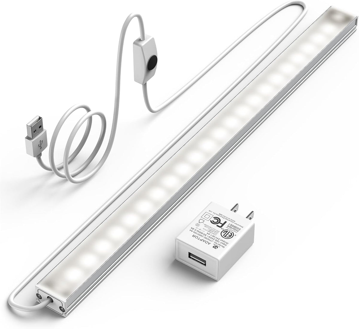 ASOKO 12 Inch Under Counter LED Lights Dimmable 5000K Plug in Light