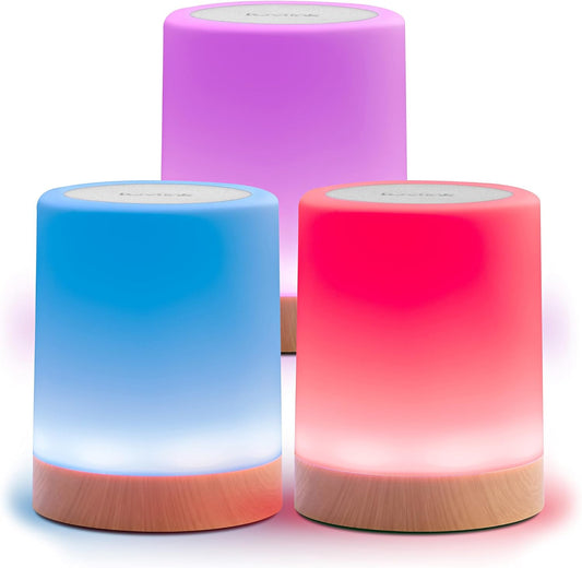 LuvLink Friendship Lamp v2.0 - Long Distance WiFi Touch Lamps for Couples, Friends & Family | Stay Connected from Anywhere – Easy App Setup – No Subscription (Set of Three)