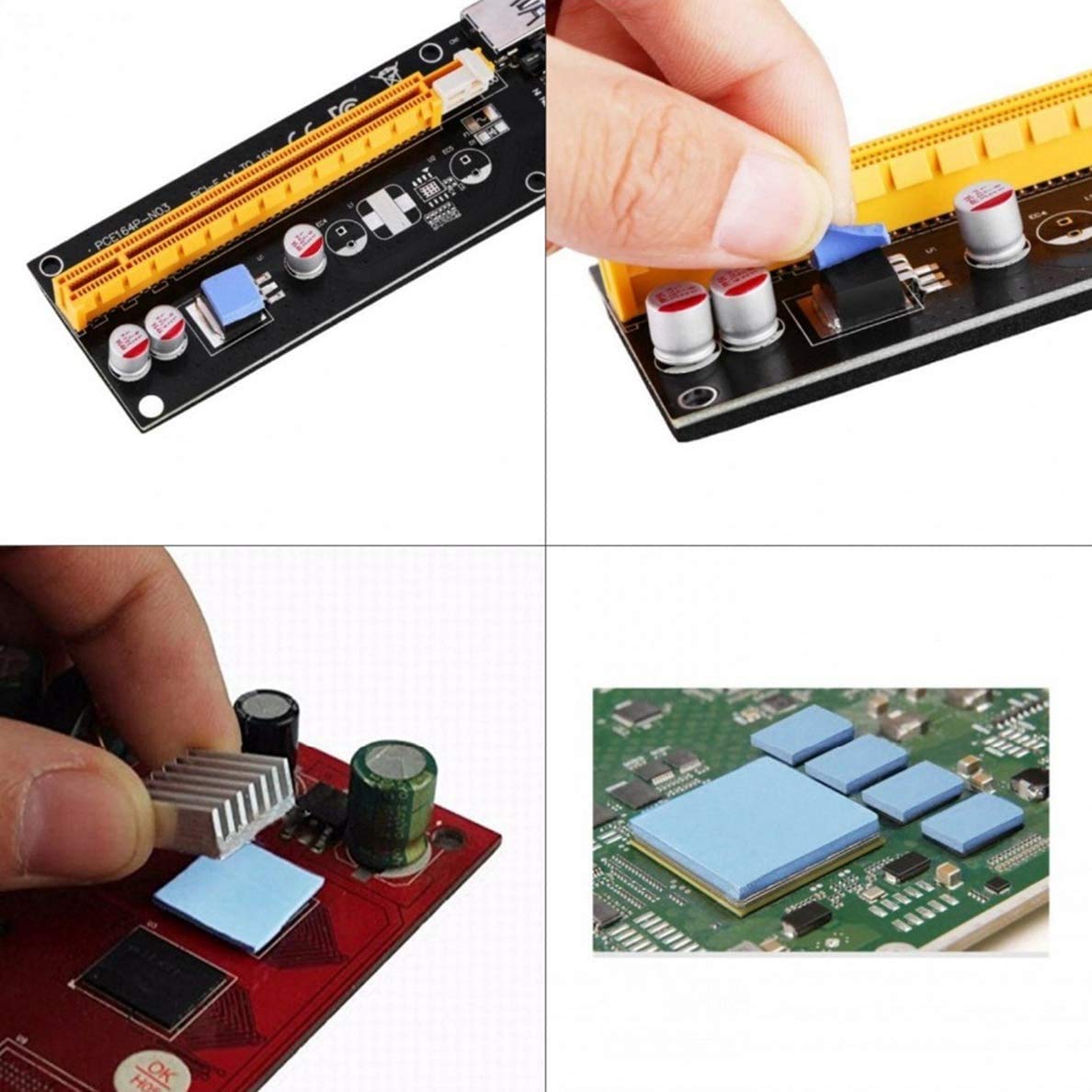 Thermal Pad,200x200x1mm Highly Efficient Thermal Conductivity 6.0 W/mK,Heat Resistant Silicone Thermal Pads for Electronics Laptop Heatsink CPU GPU SSD IC LED Cooler