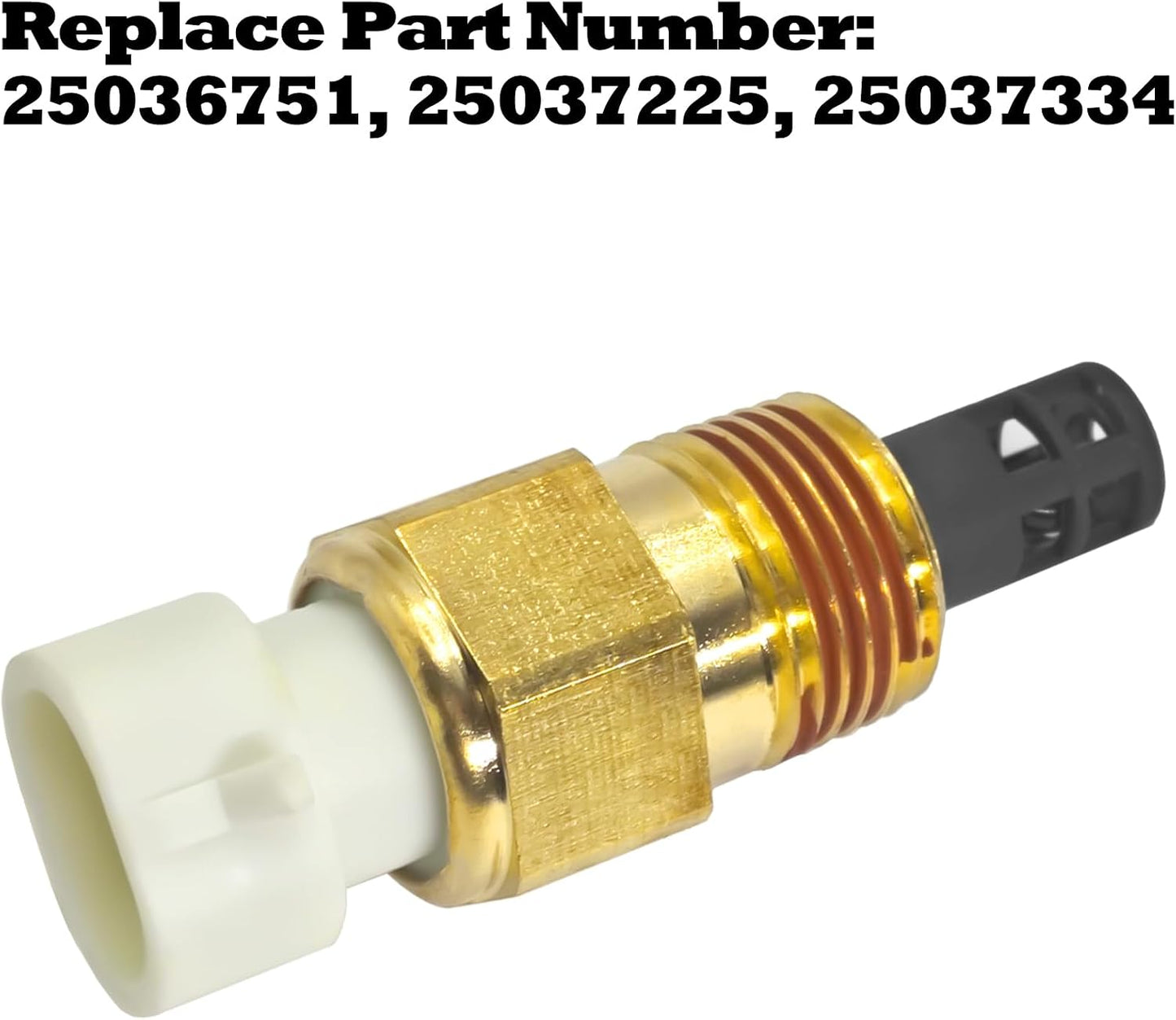 Air Temperature Sensor 25036751 with Connector Pigtail Harness - Air Temperature Sensor IAT/MAT/ACT Kit for GM 25036751 25037225 25037334