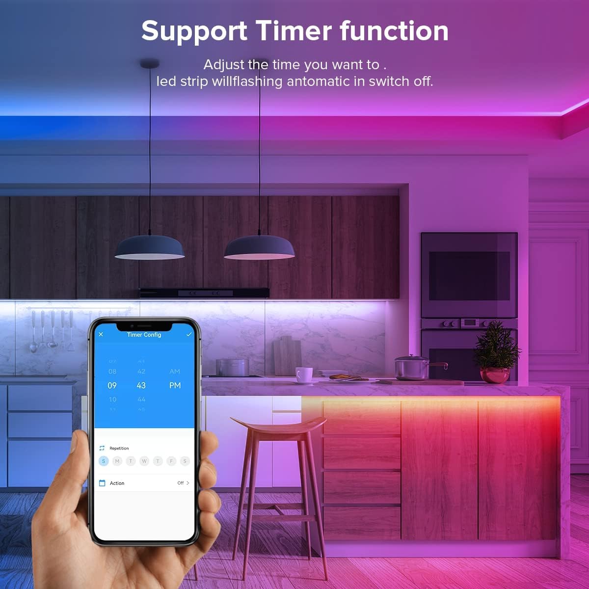 BTF-LIGHTING SP630E Bluetooth LED Controller Support PWM Monochrome CCT RGB RGBW RGBCCT Or SPI TTL IC Chip LED Strip WS2811 WS2812B WS2813 WS2814 WS2815 SK6812 LB1934 etc DC5V DC12V DC24V