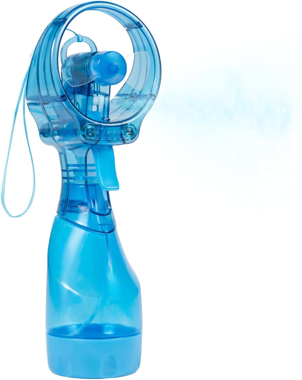O2COOL Deluxe Handheld Misting Fan Battery Powered Grey | Yes