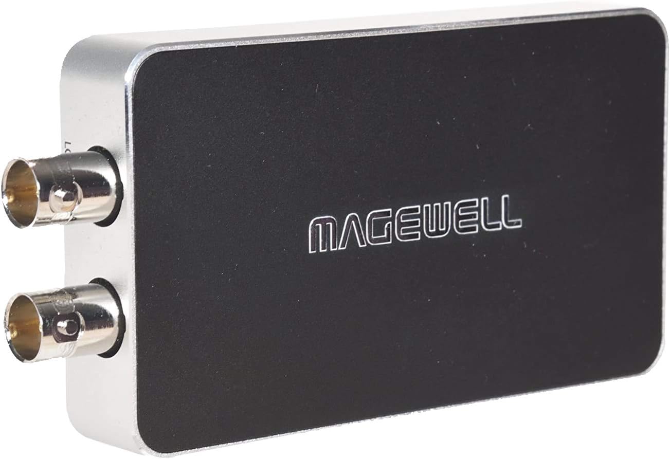 Magewell USB Capture SDI Plus– 1-Channel SDI to USB 3.1 Audio/Video Capture with Loop-Through, Analog Line I/O, Up to 2K / 120fps (32050)