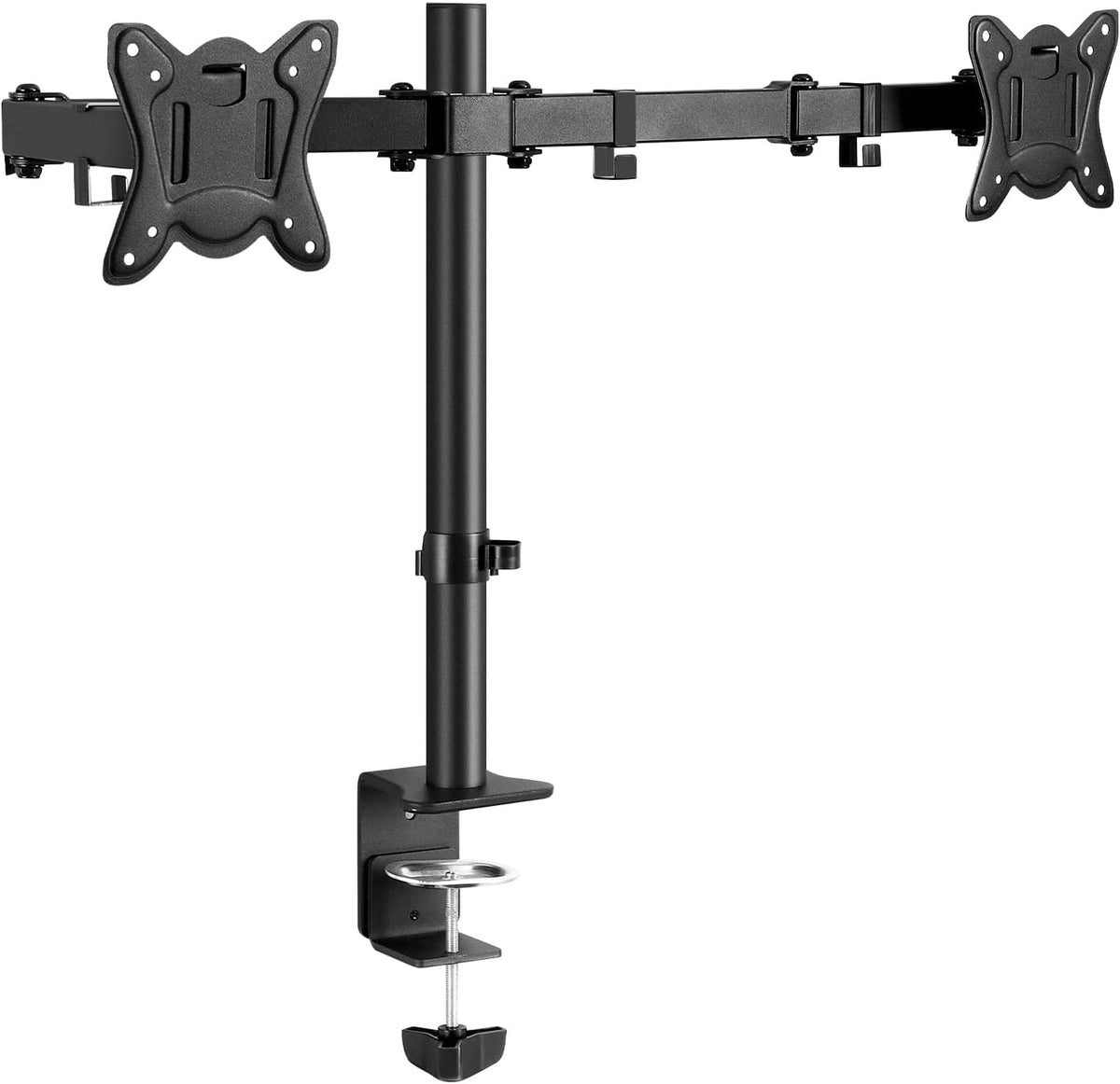 Dual Monitor Desk Mount Easily Set Up，Fully Adjustable Monitor Mount for 2 Monitors Up to 32 Inch,Heavy Duty Monitor Stand Holds up to 22 LBS,Dual
