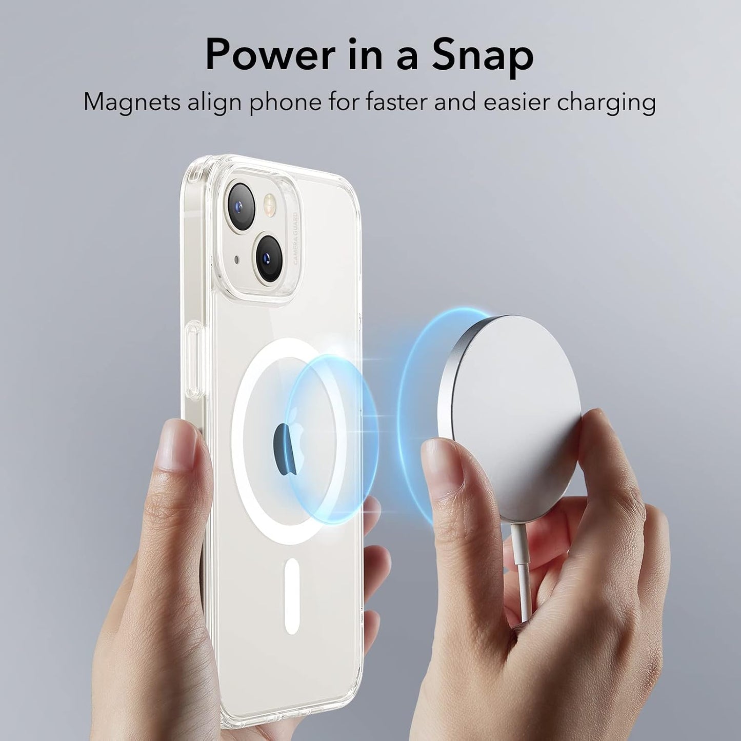ESR for iPhone 14/13 Case for MagSafe, Anti-Yellowing, Clear | Ultra Slim, 3X Military-Grade Drop Protection, Magnetic Phone Case, Impact Absorbing, Resists Scratches