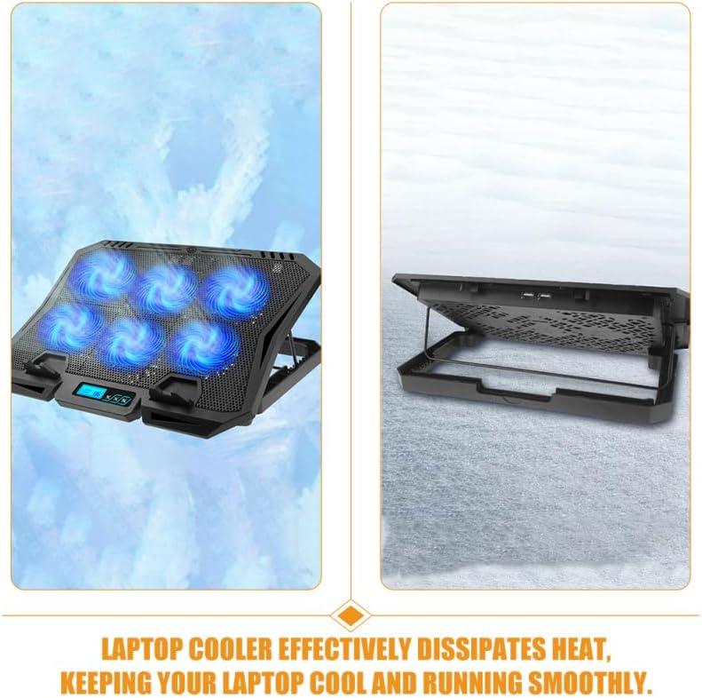 BESPORTBLE 1 Laptop Cooling Stand, 1 Piece, Abs, Black for Daily Use