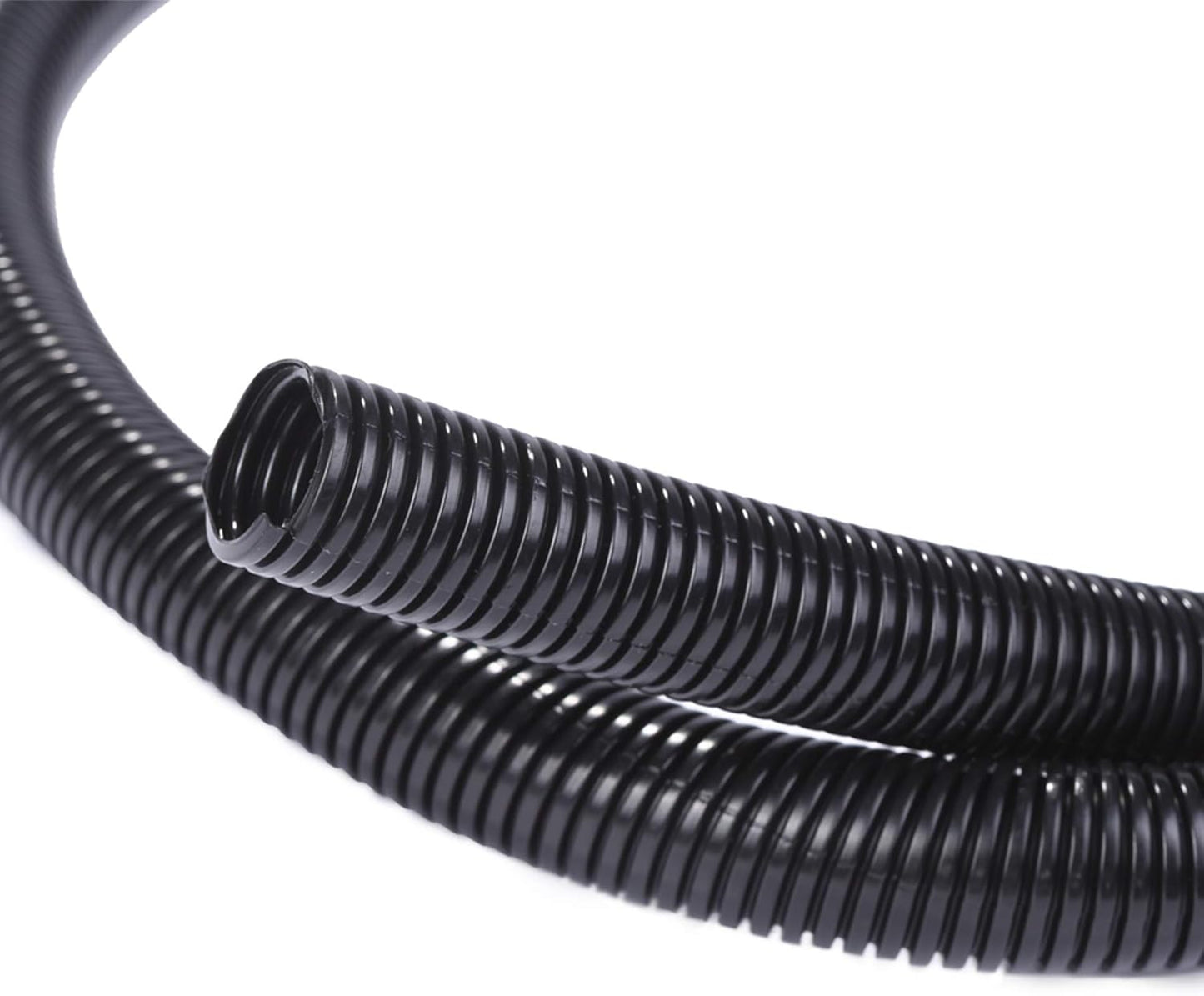 Alex Tech 25ft - 1/2 inch Split Wire Loom Tubing - Black