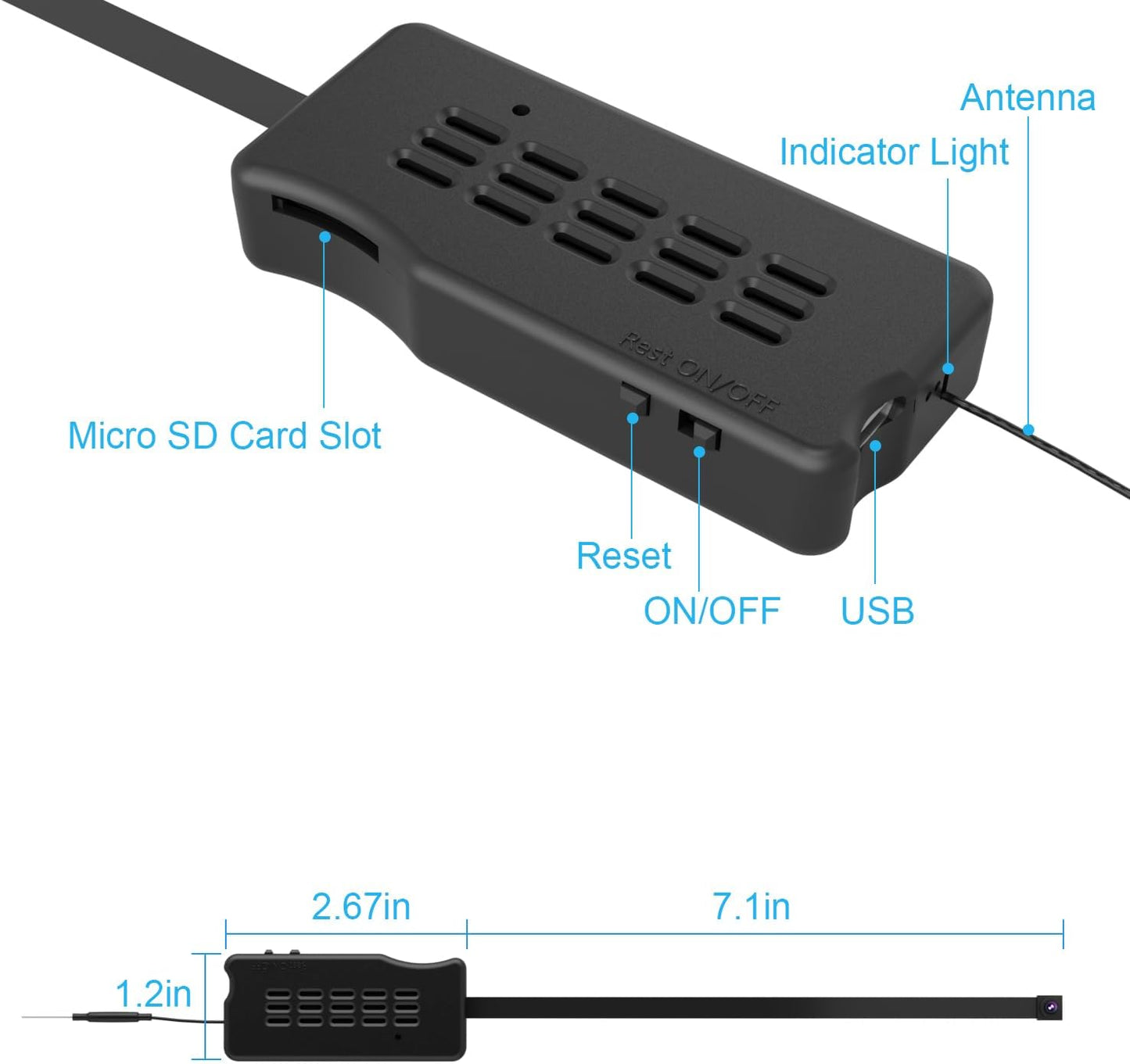 HiSpyCam Mini Camera DIY Module HD 1080P Camera Small WiFi Security Cameras Tiny Wireless Nanny Cam