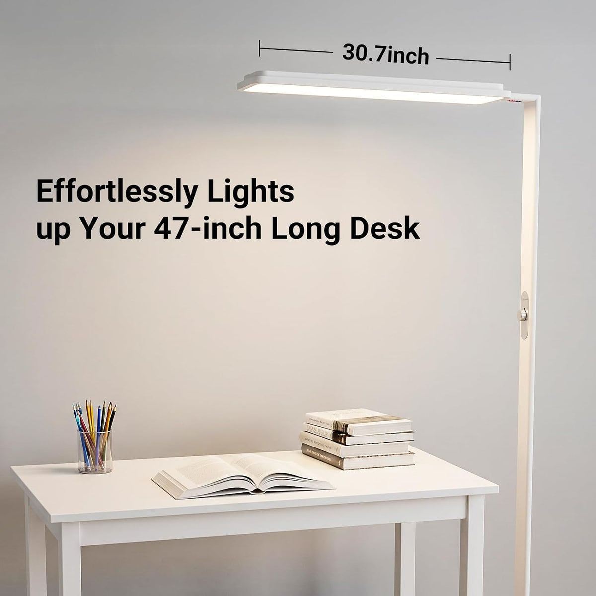 LED Floor Lamp 68inch Standing led Desk Light Eye-Caring Reading Study