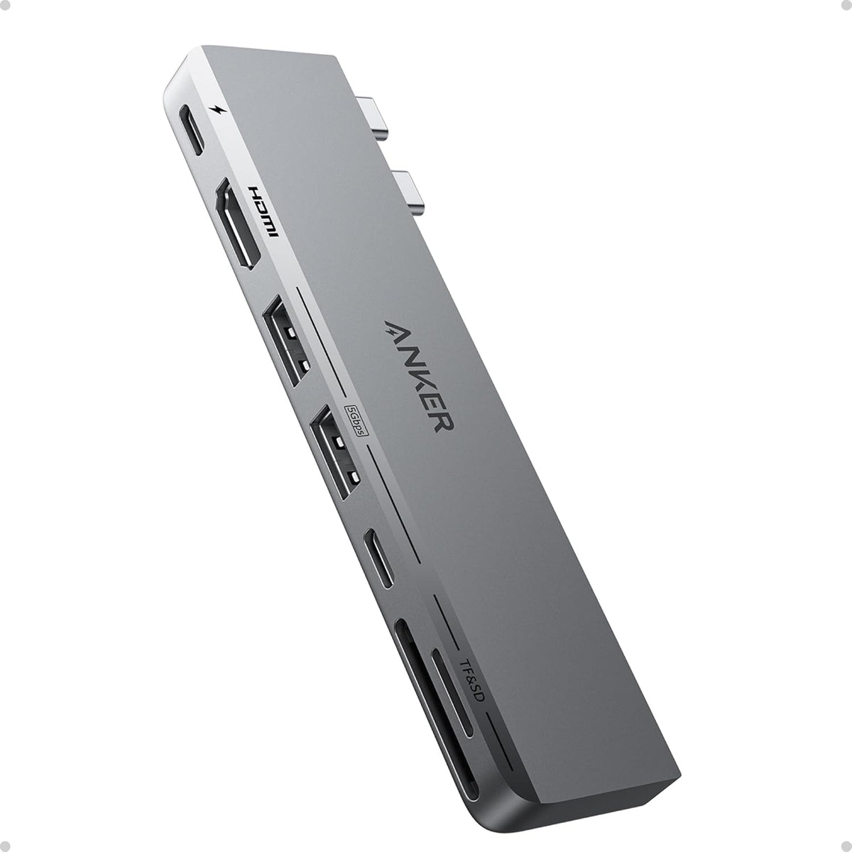 Anker USB-C Hub for MacBook, 7-in-2 Mac Dock with 4K@60Hz HDMI | Thunderbolt 4 Compatible, USB-C and 2 USB-A 5Gbps Data Ports, for MacBook Pro, MacBook Air M4/M5 and More (Not Work with Neo)