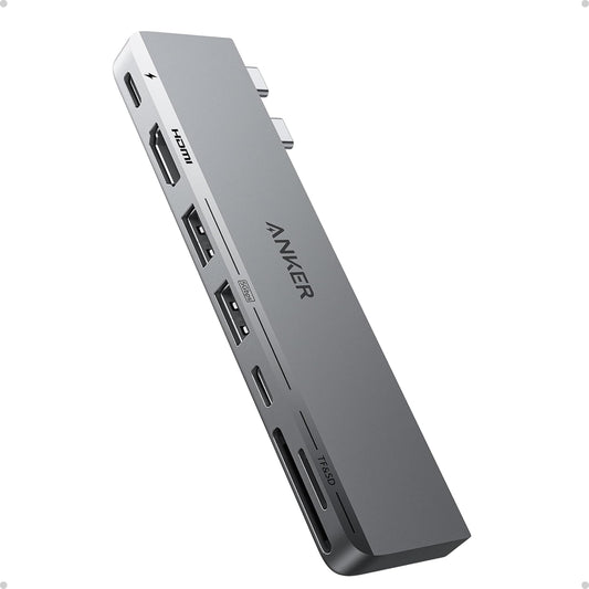 Anker USB-C Hub for MacBook, 7-in-2 Mac Dock with 4K@60Hz HDMI | Thunderbolt 4 Compatible, USB-C and 2 USB-A 5Gbps Data Ports, for MacBook Pro, MacBook Air M4/M5 and More (Not Work with Neo)