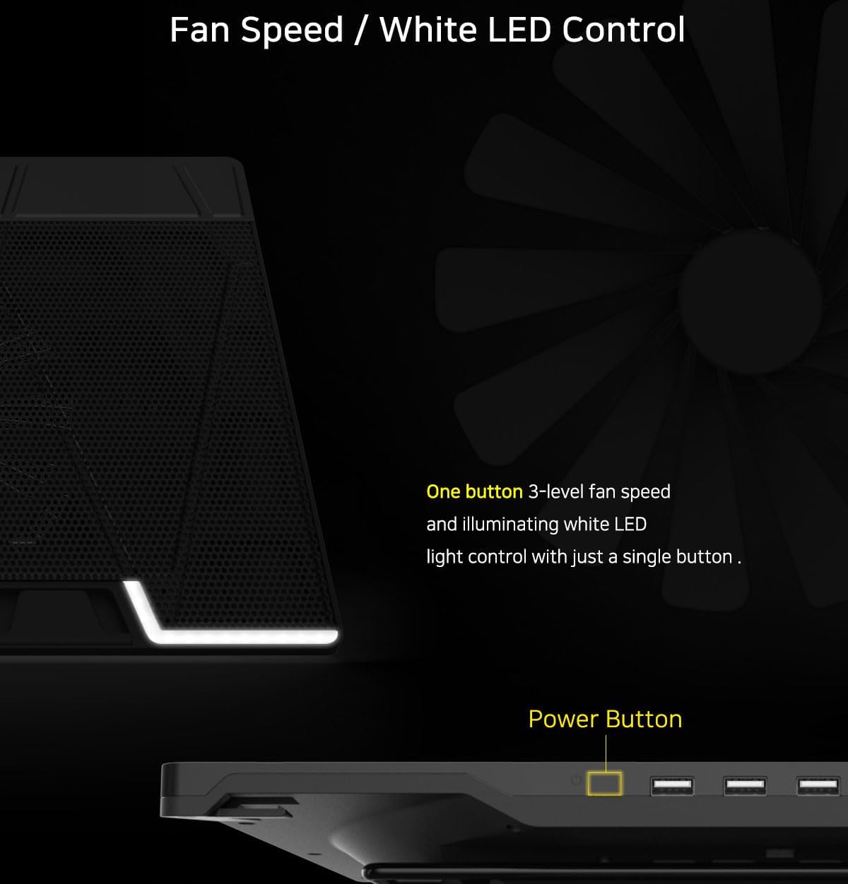 Zalman NS3000 Laptop Cooling Pad Cooler Stand with Powerful 200mm Quiet Fan