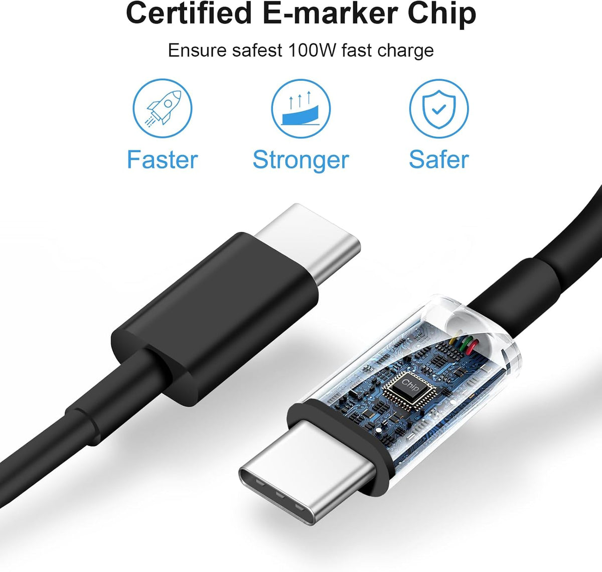 iPhone 17 16 15 Charger Fast Charging USB C Charger Block Type C Chargers Charging Block with 3 Pack 10FT Cable for iPhone 17/17 Plus/17 Pro Max/16/16 Plus/16 Pro Max/15 Pro Max/iPad Pro(Black)