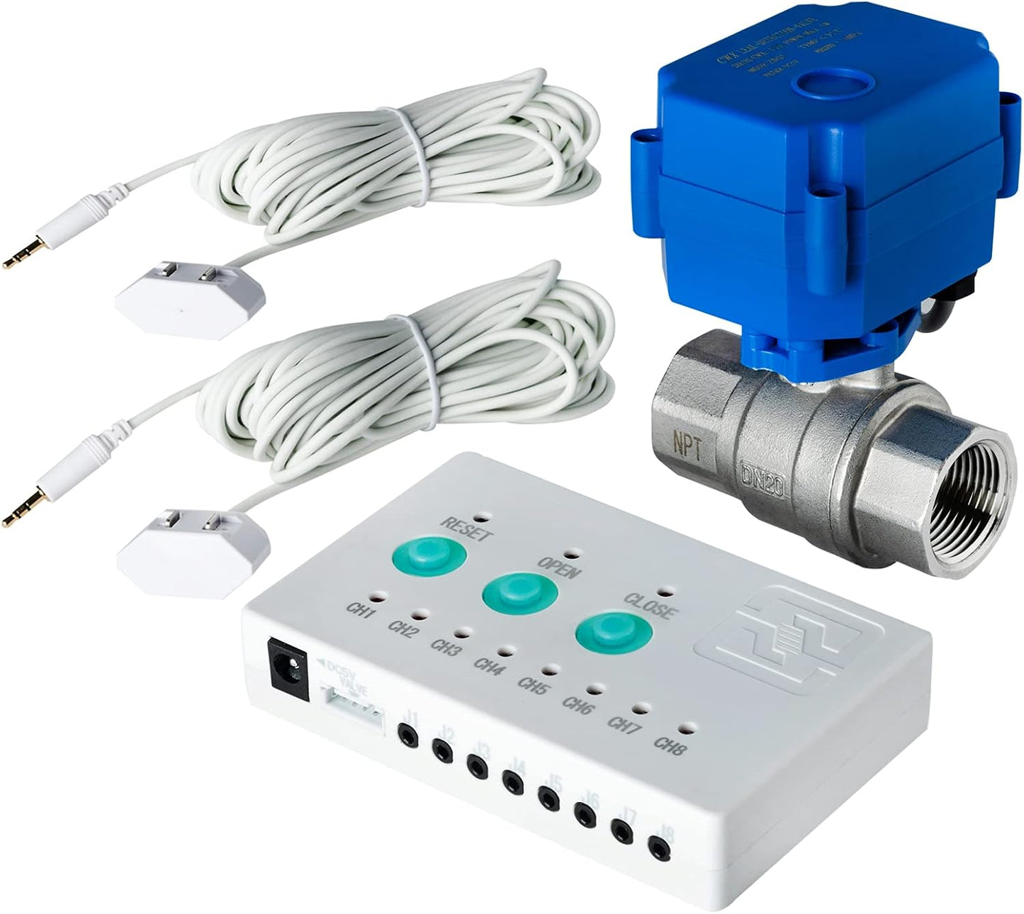 iSpring LS43WL Smart Leak Detector, 1 Wired + 1 Wireless