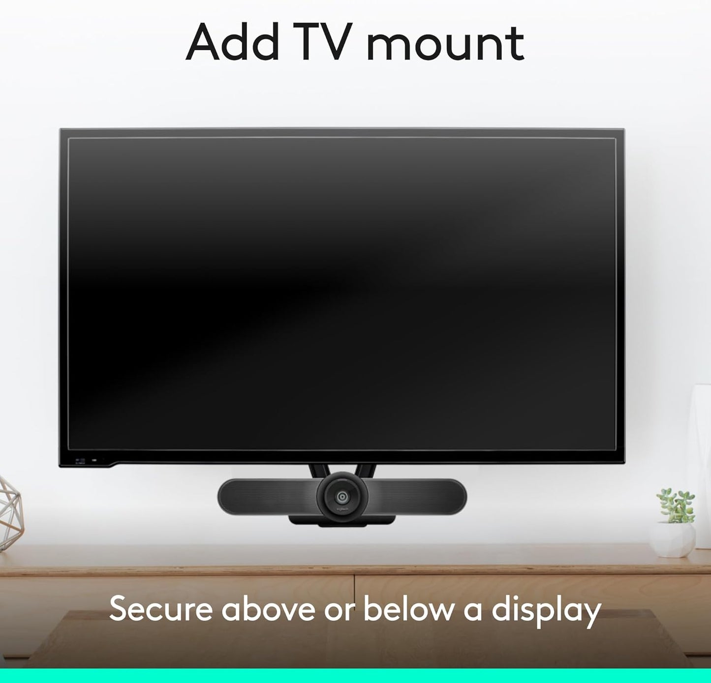 Logitech MeetUp Video Conferencing System 4K 3 Microphones - Black | 1080p/720p, 3 microphones, adjustable speakers, wide field of view 120°, PC/Mac/laptop/MacBook/tablet compatible