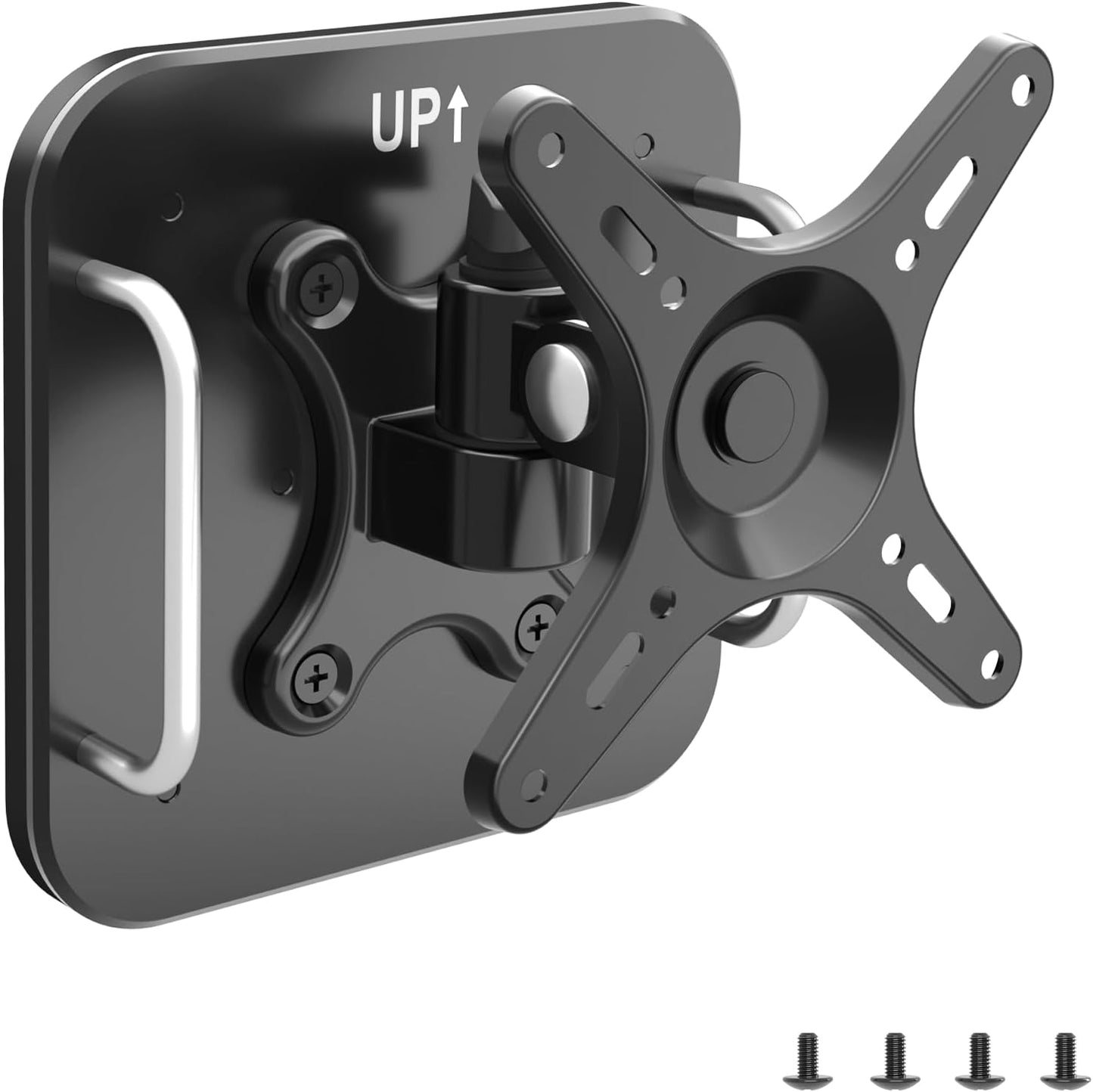 Magnetic Monitor Mount for 13"to 34”Screen Adjustable 360° Rotate Monitor Holder for Metal Surface with Handle Hold Up to 22LBS 75x75 or 100x100 VESA Screen Mounting Bracket for Metal Cabinet, Fridge