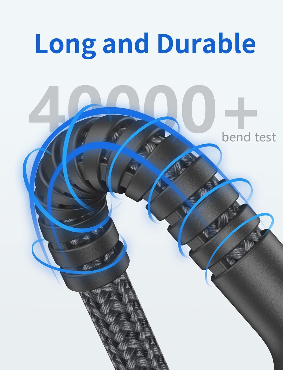 USB to USB C Cable 3A Fast Charging, USB A to USB C Cord [2 Pack, 6FT] | Upgraded Extra Durable Braided USBC Cable Compatible with iPhone 17 16 15 Pro Max, Samsung Galaxy S26 S10 and More-Grey