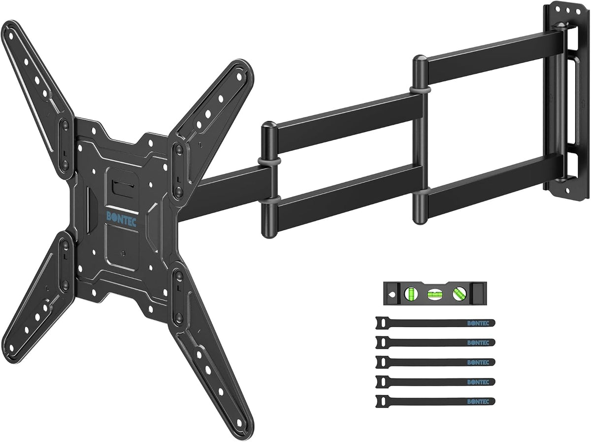 BONTEC Long Arm TV Wall Mount, Full Motion, 37.4" Extension for 26–65" TVs