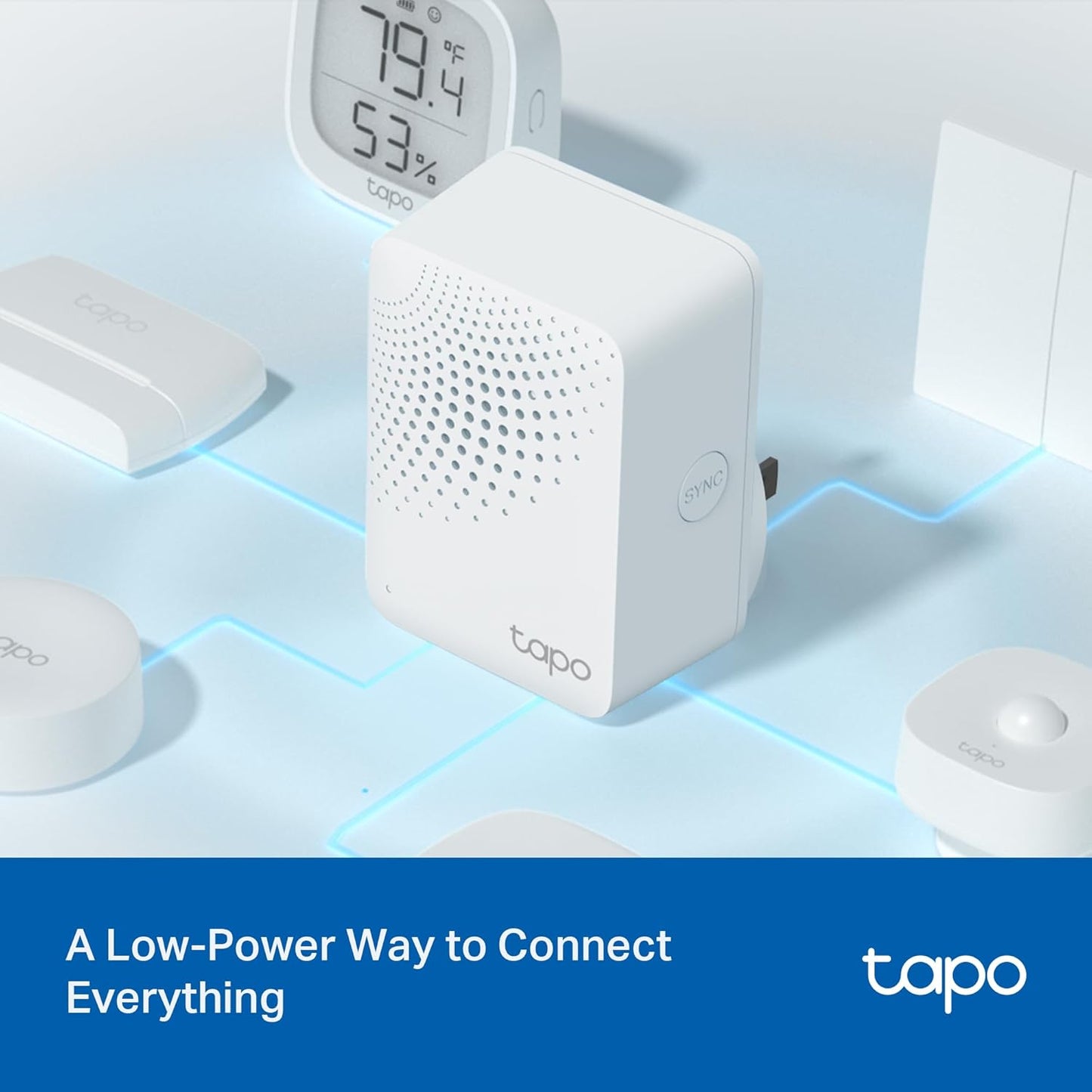 Tapo Door Sensor Starter KIT, Matter Compatible, 3X Smart Door Window Contact Sensor and 1x Smart Hub with Built-in Chime, Smart Automation, Real-Time Notification, T31 KIT