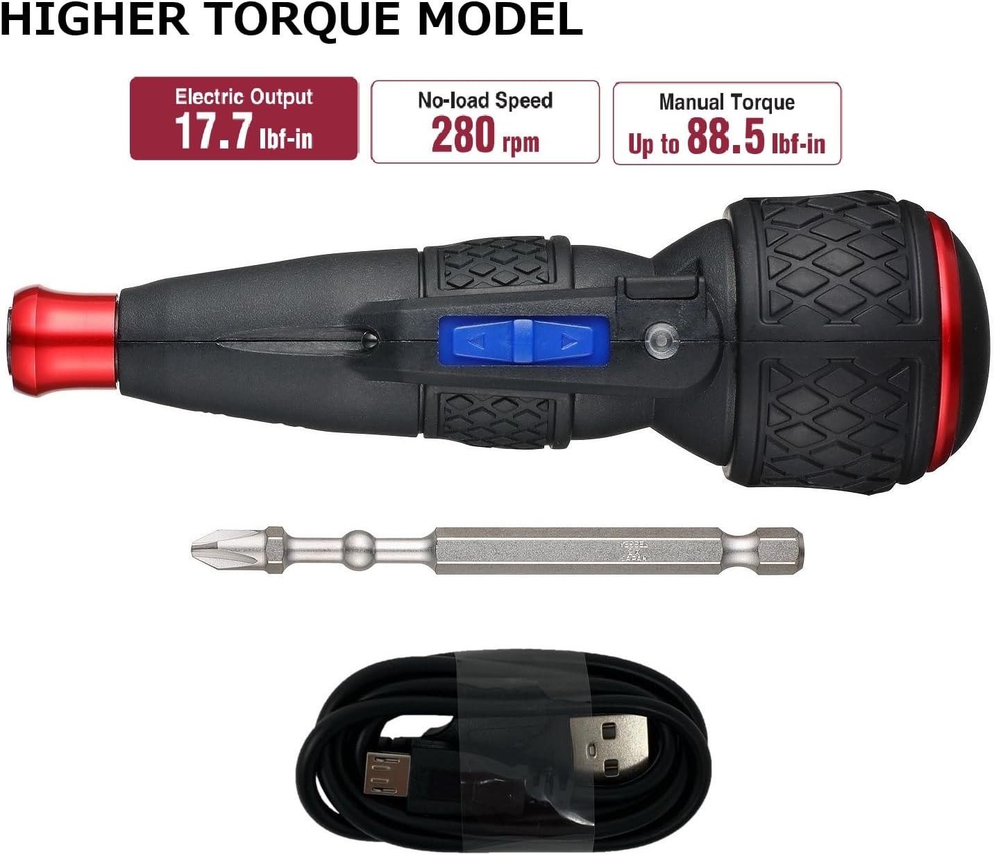 (US Model) VESSEL e-ASSIST Screwdriver, Higher-Torque
