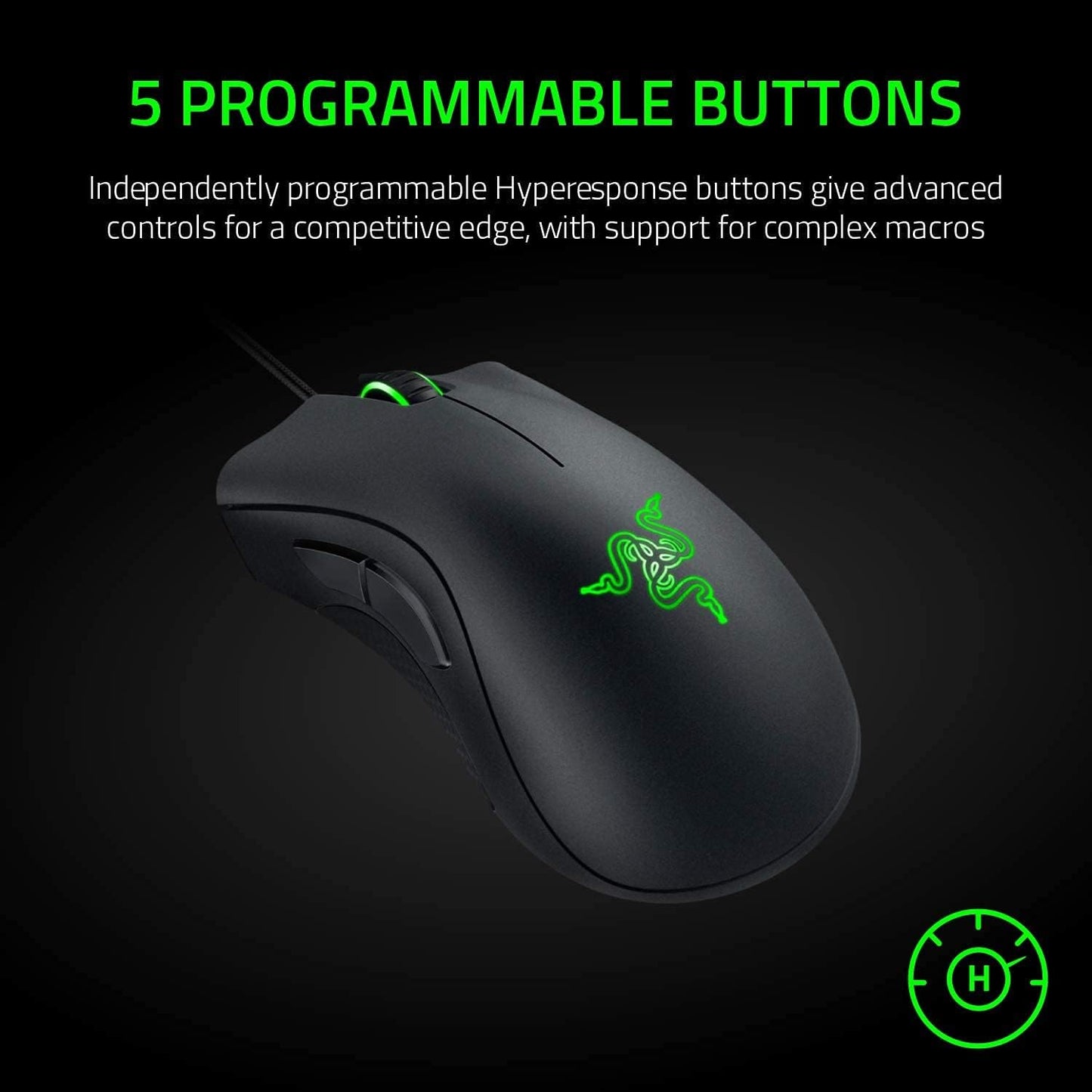 Razer Deathadder Essential - Optical Esports Gaming Mouse- 6400 Adjustible DPI (Renewed)