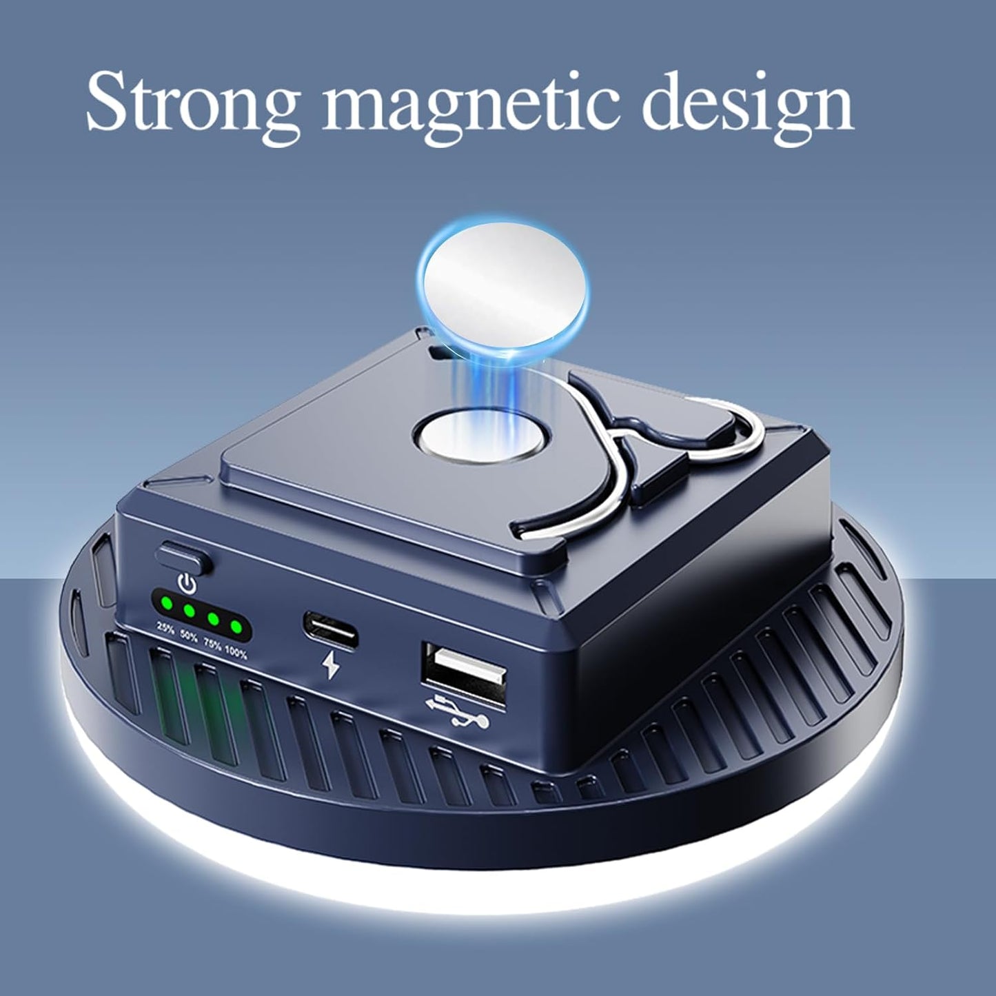 Camping Lights 13200 mAh 4500 Lumens 45W Portable Gear Power Outage USB Outdoor Rechargeable Magnetic Hanging Lantern Emergency Flashlight LED Canopy Tent Light