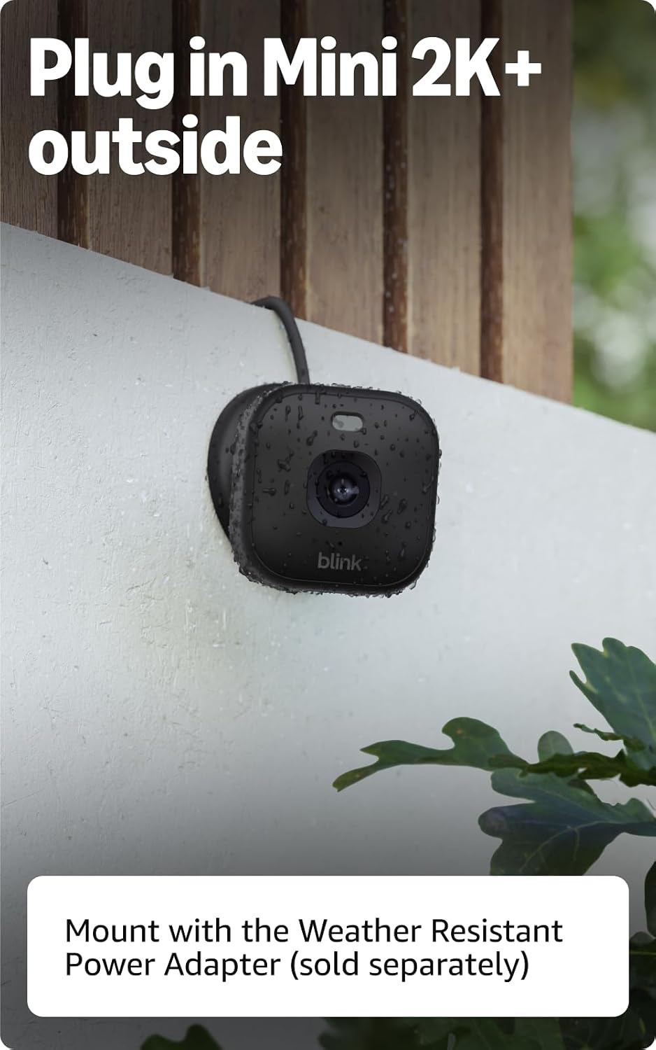 Blink Mini 2K+ (newest model) – Plug-in Home & Pet Indoor Security Camera with 2K video resolution, night vision, enhanced audio, motion detection – 3 cameras (Black)