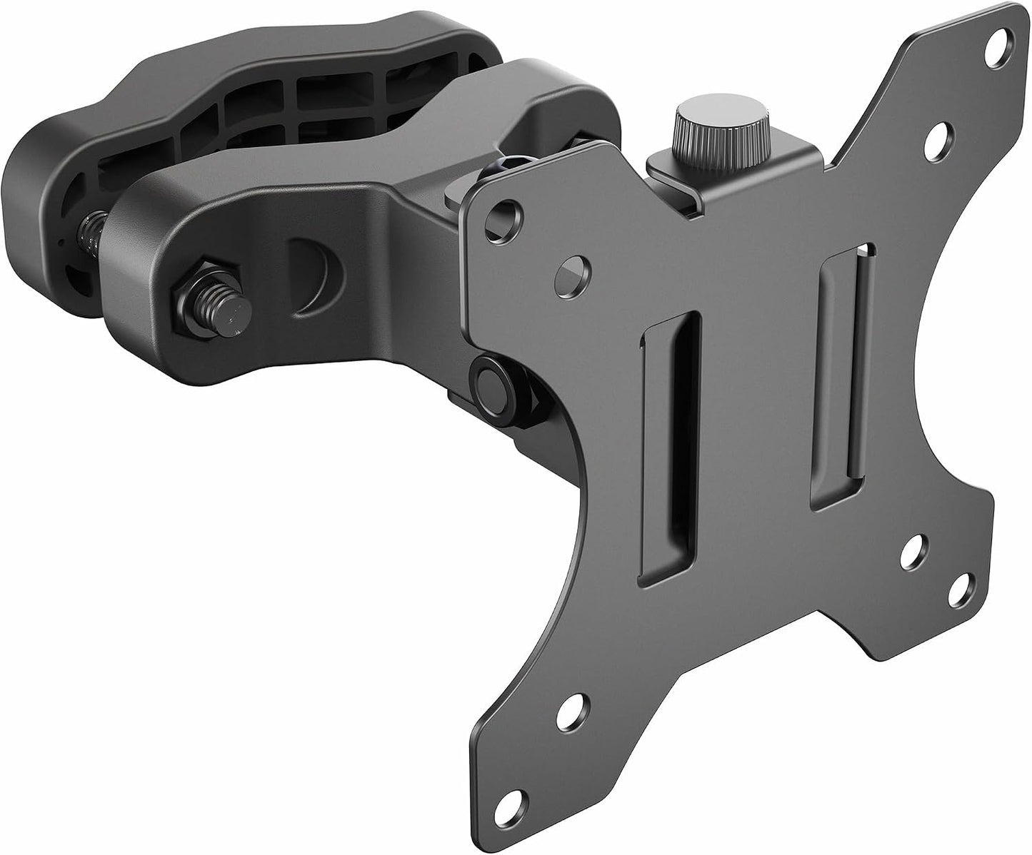 VIVO Steel Universal Bracket Pole Mount with Removable 75mm and 100mm VESA Plate, Fits up to 30 inch Screens, Black, MOUNT-POLE01 | Universal, Heavy Duty Steel Design, Full Motion VESA Monitor Mount, Removable 75mm and 100mm VESA Plate