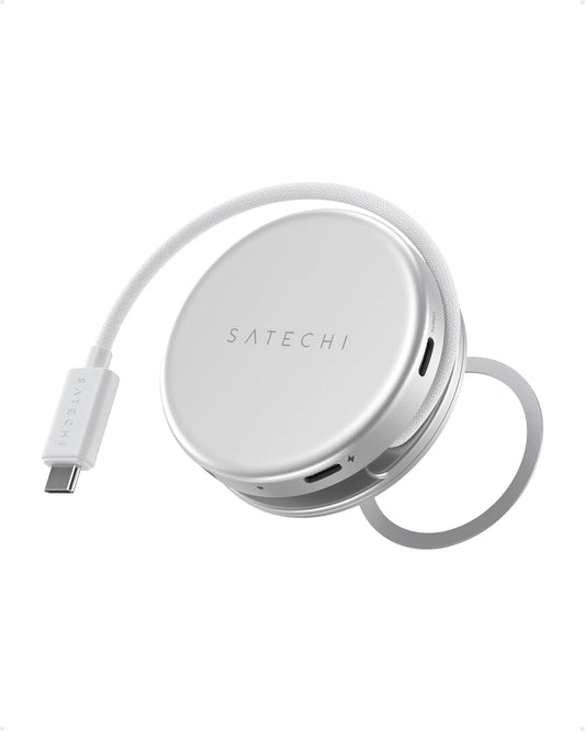 Satechi OntheGo 5-in-1 USB-C Hub, 4K/60Hz HDMI, SD Card Reader, Silver
