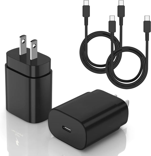 for Samsung Galaxy Super Fast Charging Cord 10FT, 25W Type C Phone Charger | Android Charger Block 2Pack& 10ft USBC Cable for Samsung Galaxy S26 S25 S24 S23 S22 S21 S20 S10 S9 S8 Plus/Ultra/FE Note20/10