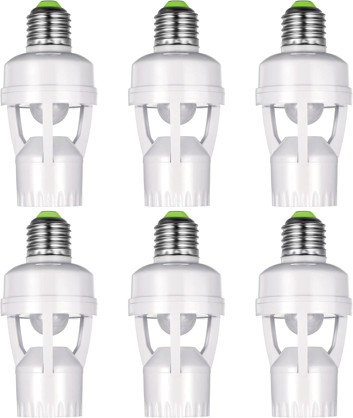 Hortsun 6 Pcs Motion Sensor Light Socket Compatible with E26 E27