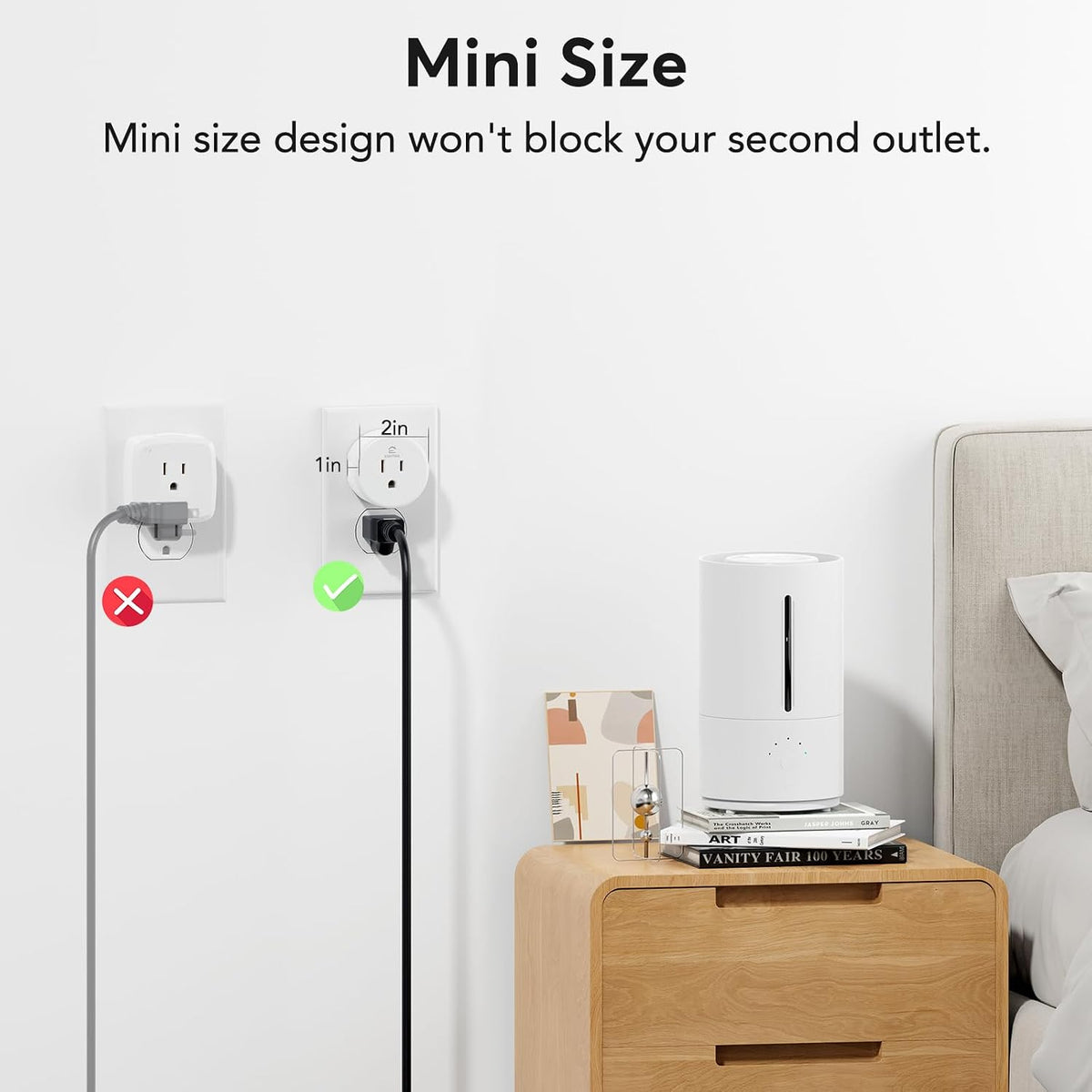 EIGHTREE Smart Plug WiFi Outlet Works with Alexa & Google Home, 15A, 2-Pack