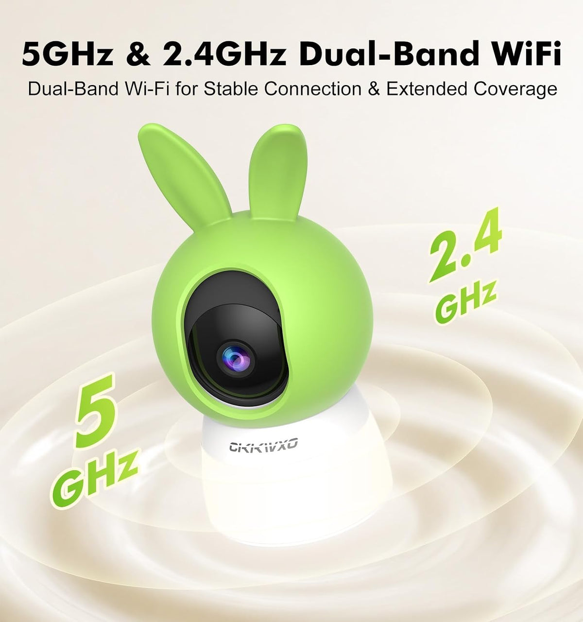 Indoor Security Camera with Nightlight, 5MP 2.5K WiFi Home Security Camera