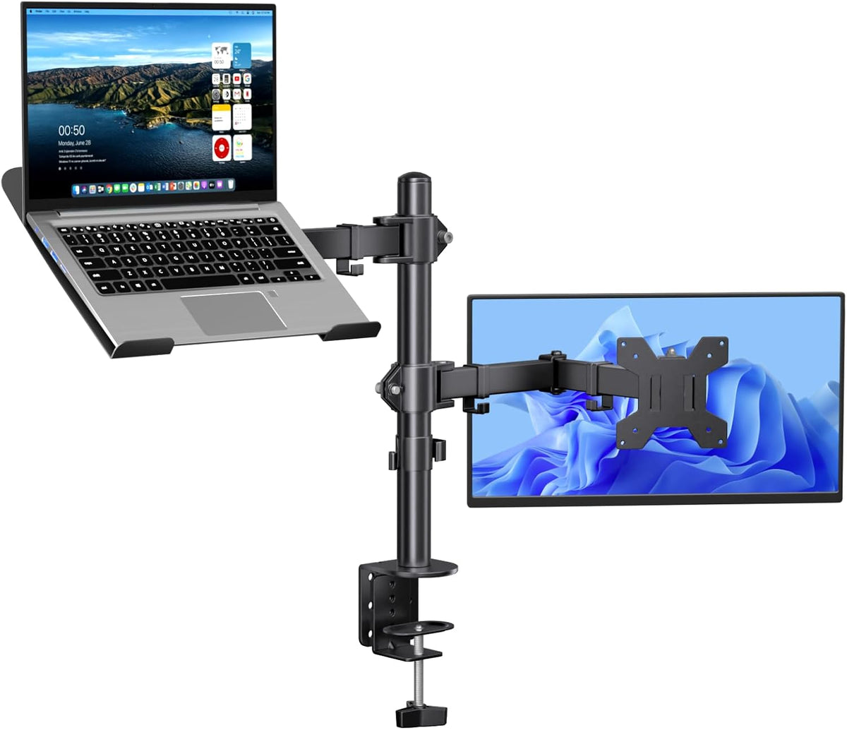 Afaloona Dual Monitor and Laptop Stand for 13-32" Monitor & 11-17" Laptop