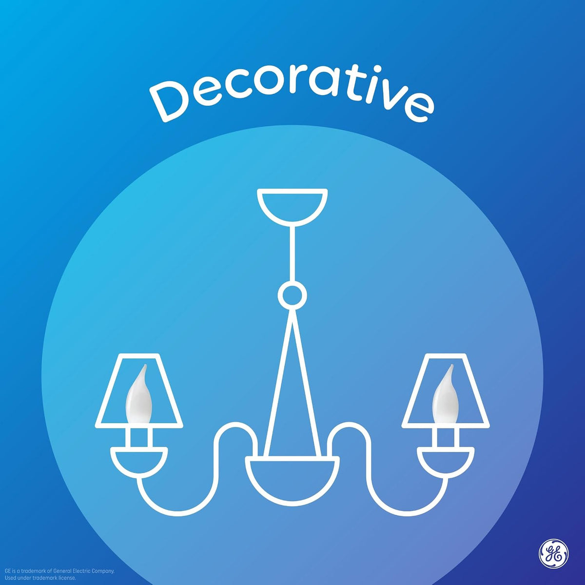 GE LED Light Bulbs, 40 Watt, Soft White, Frosted Decorative Bulbs, Medium Base (2 Pack)