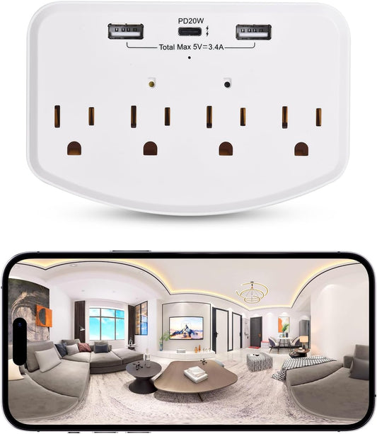 Hidden Camera - 1080P Wireless Indoor Security Camera, HD Nanny Cam - WiFi Wall-Mounted Cameras