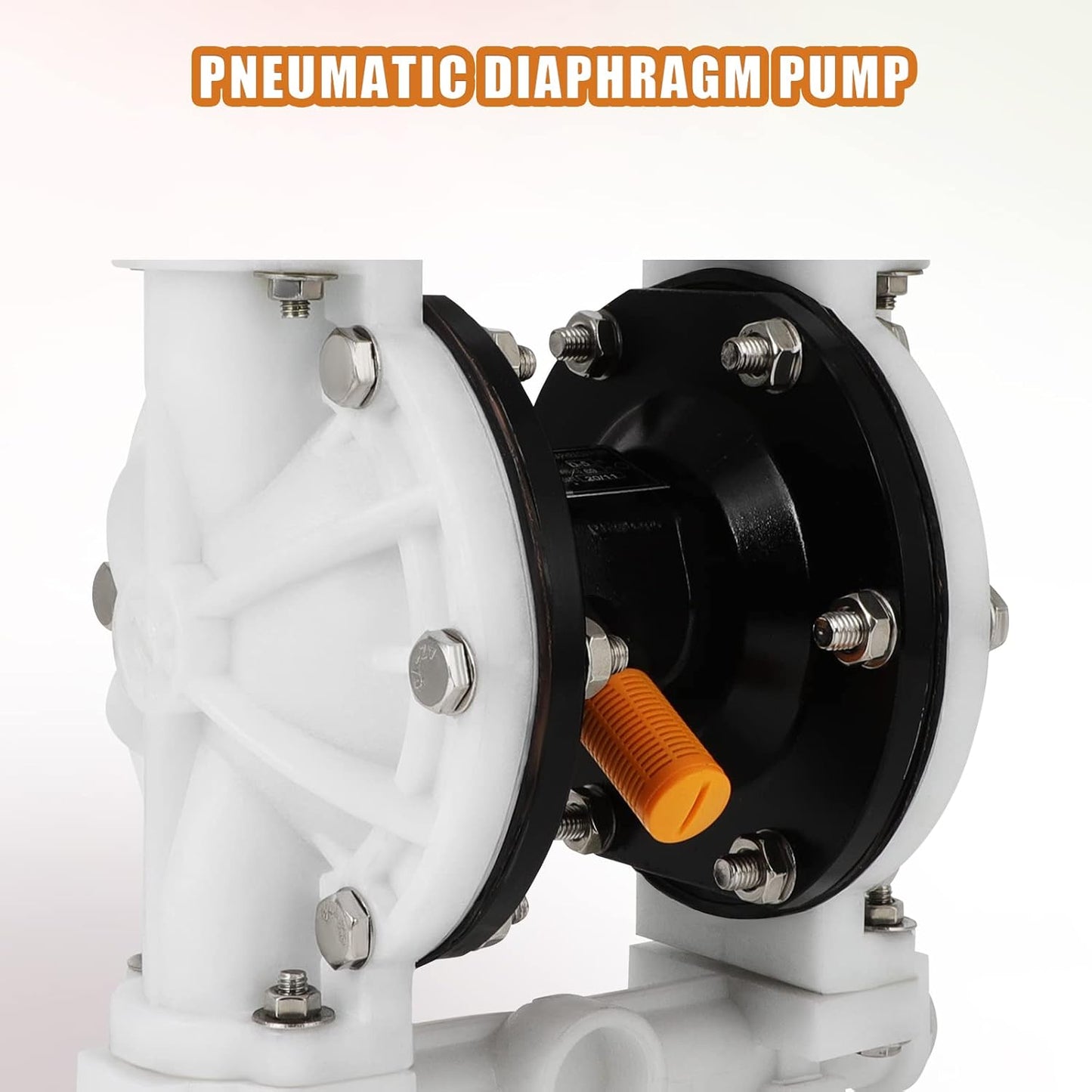 Air Operated Double Diaphragm Pump QBK-15 1/2 Inch Chemical Transfer | Durable plastic and stainless steel body with PTFE nitrile diaphragms for reliable chemical and waste fluid transfer