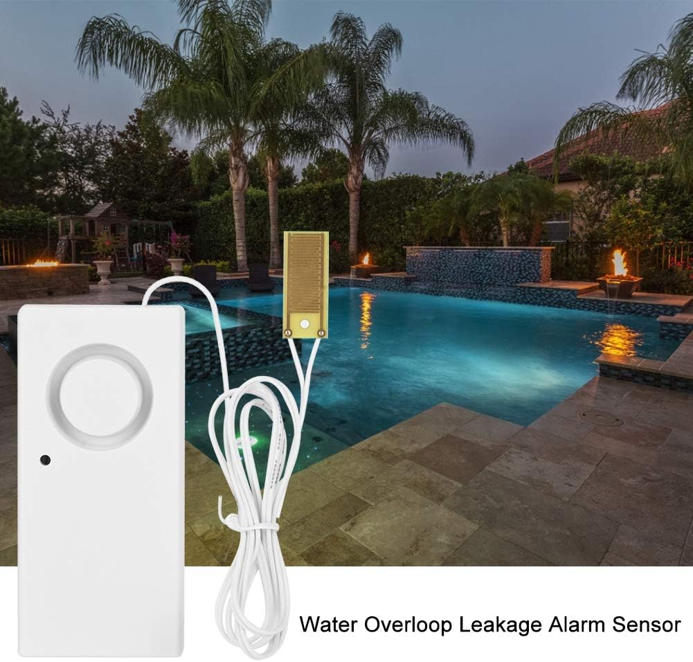120dB Water Level Alarm Sensor for Leak Detection and Overflow Prevention, Suitable for Home and Industrial use. ABS Material Protective Alarm.