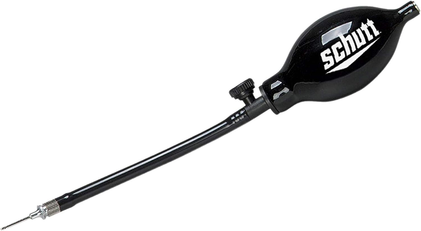 Schutt Sports Football Helmet Inflator Pump - Designed Specifically for Fitting Football Helmets with Inflatable Liners Black, One Size | Designed Specifically for Football Helmets with Inflatable Liners, Including F7 AiR Youth, F7 2.0, F7 LX1, and F7 VTD