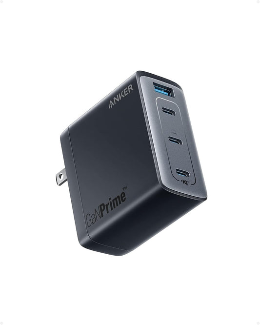 Anker 150W Max USB C Charger Block, 4-Port Compact Foldable GaN Charger for MacBook Pro/Air, iPhone 17/16 and More Series, Dell and More | For MacBook Pro/Air, iPhone 17/17 Plus/17 Pro Max/16/16 Plus/16 Pro Max/15 Pro Max, Dell and more