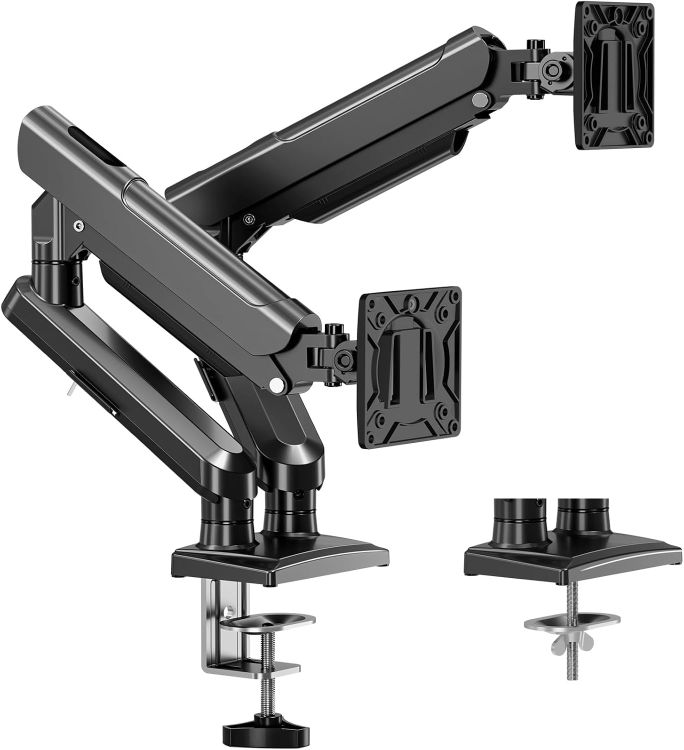 Dual Monitor Arm for 17-32" Computer Screens, Monitor Mounts 22lbs per Arm | Full Motion Monitor Desk Mounts for 2 Monitors, Gas Spring Desk Mount, VESA Mount, Freelift Pro