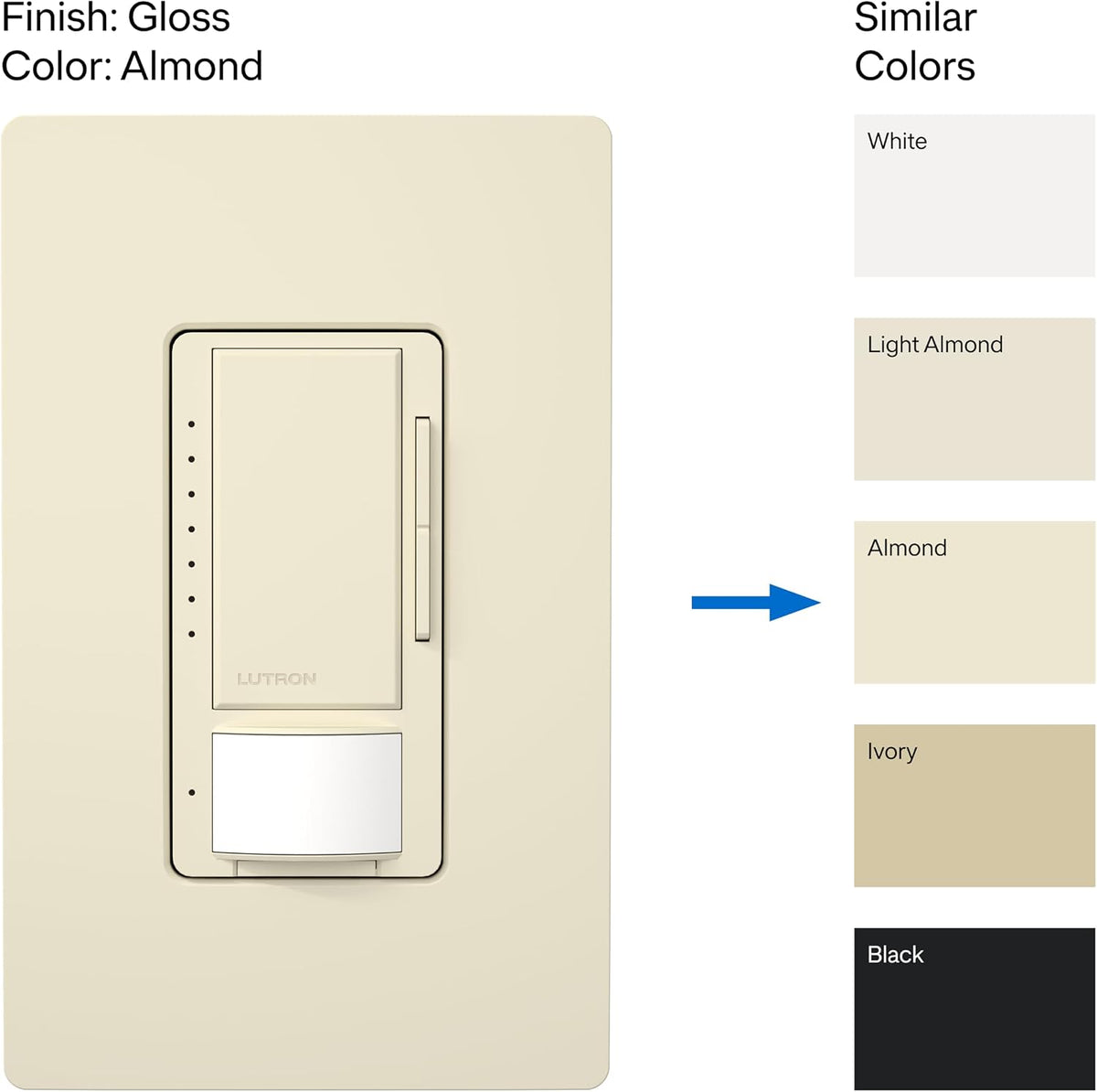 Lutron Motion Sensor and LED Dimmer Switch, Single Pole/3-Way
