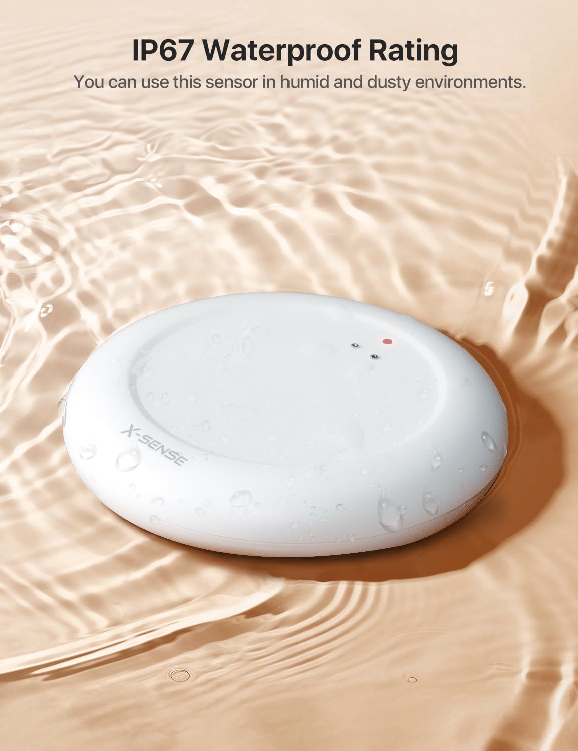 X-Sense Ultra-Slim Wi-Fi Water Leak Detector, 4 Sensors + Base Station | 0.7 in Thin Design, Real-Time Alerts, Detects Water as Low as 0.4 mm, 1700 ft Range, Under Appliances & Behind Toilets